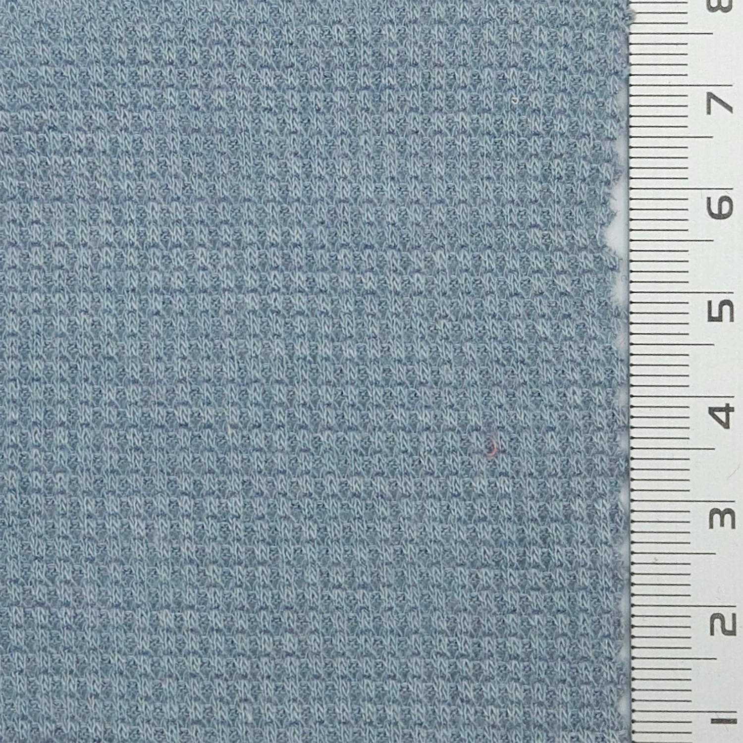 Solid Waffle Spandex Rayon Polyester Knit Fabric - FAB 1809 - 4.Gray Blue
