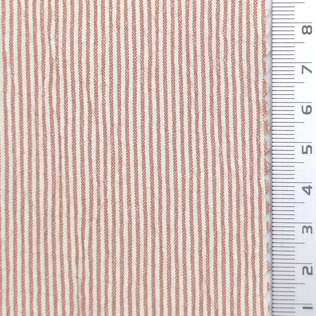 Pinstripe Polyester Rayon Woven Fabric - FAB1962 - Dusty Rose