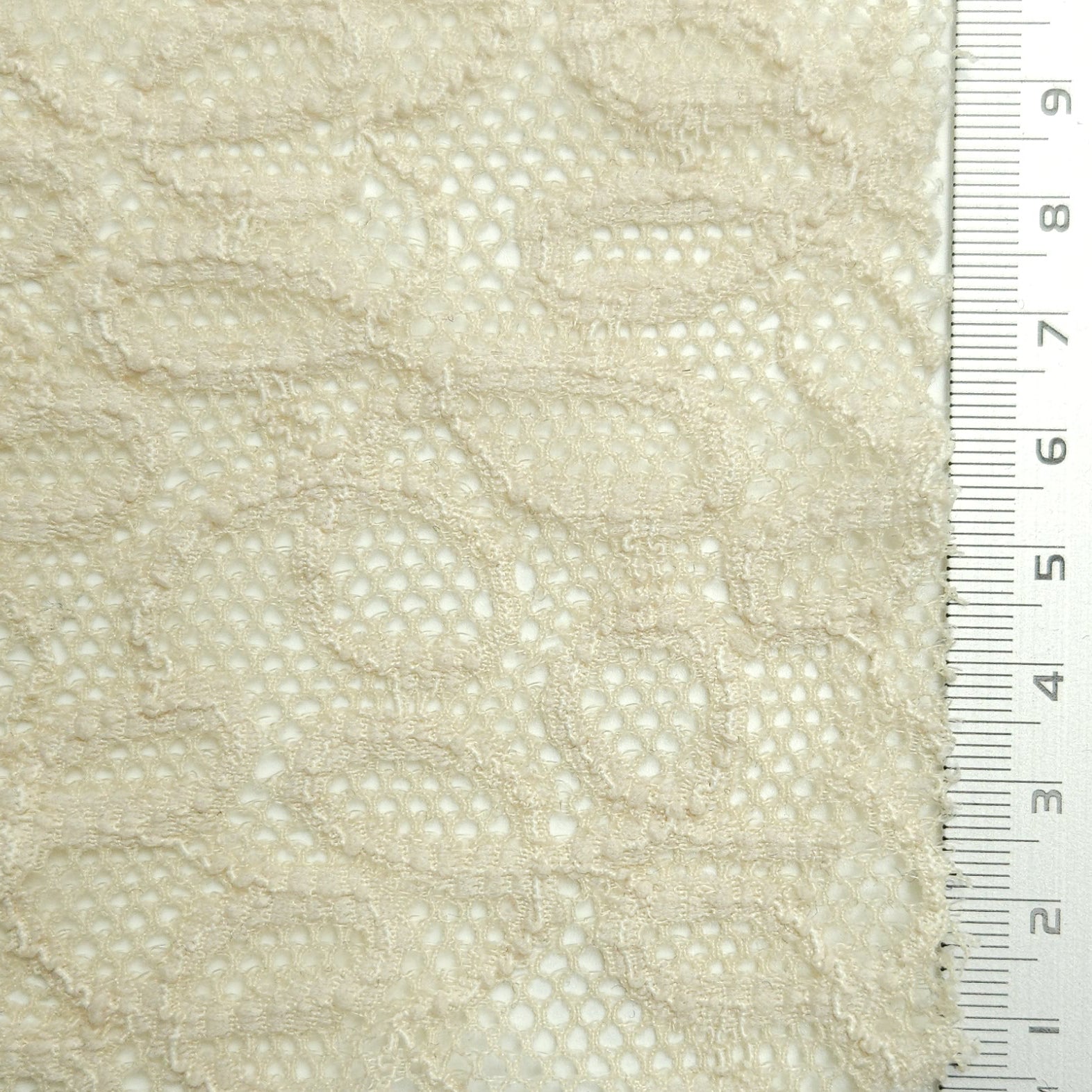 Solid Coversational Lace Nylon Spandex Knit Fabric - FAB 1575 - 4.Promenade