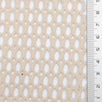 Beige Textured Mesh Poly Knit Fabric - FAB1848