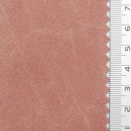 Solid Crack Suede Polyurethane Polyester Knit Fabric - FAB1764 - 1.Grey-2.Sage-3.Chocolate-4.Pink-5.Dark Brown-6.Brown-7.Taupe-8.Black-9.Khaki-10.Dark Brown 