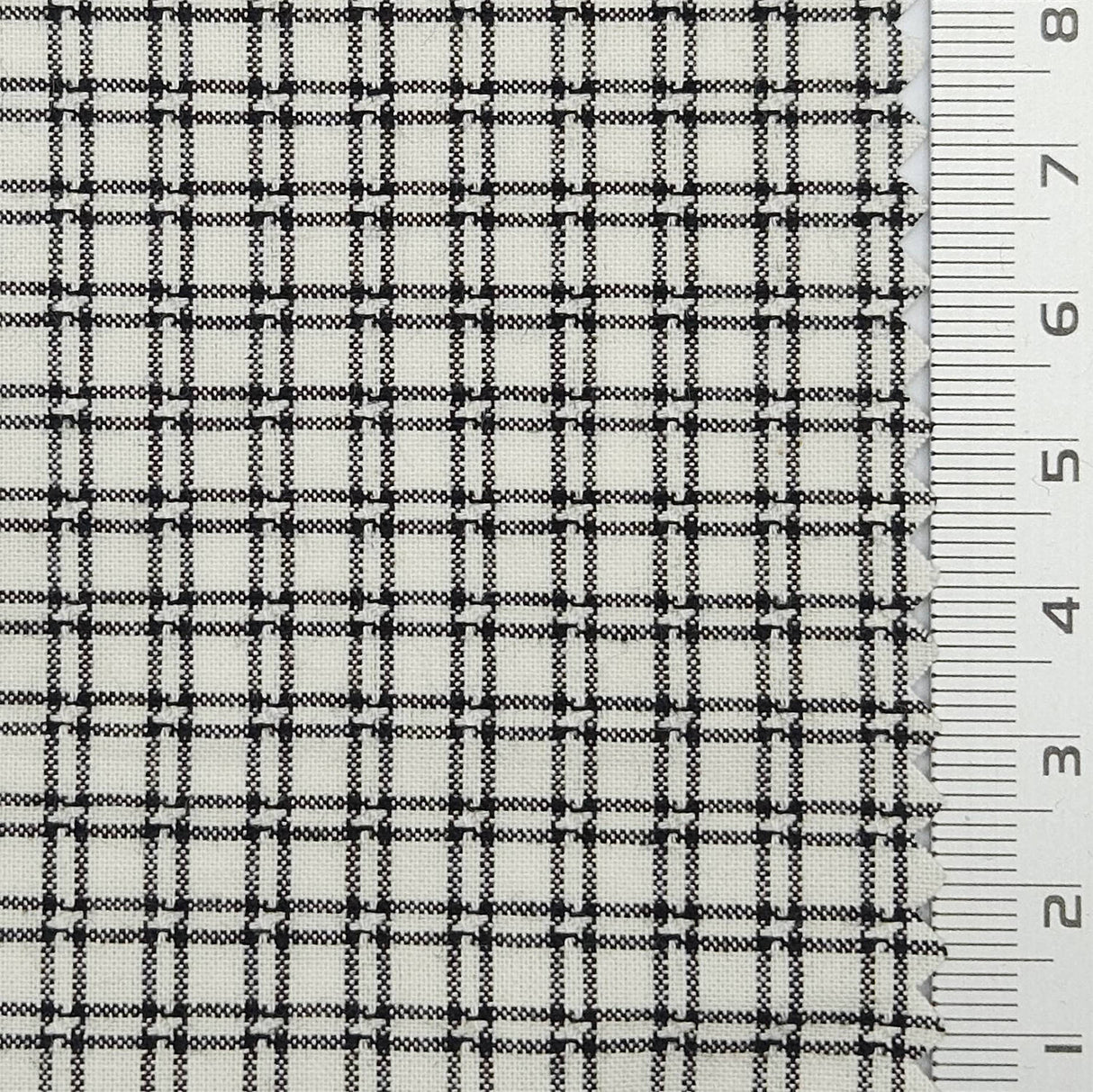 Monochrome Check YarnDyed Cotton Woven Fabric - FAB1800 - Charcoal Plaid