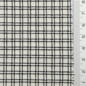 Monochrome Check YarnDyed Cotton Woven Fabric - FAB1800 - Charcoal Plaid