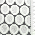 Geometric Polyester Nylon Woven Fabric - FAB1977 - Black