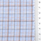 Tattersall Check Polyester Cotton Woven Fabric - FAB1969 - Light Blue