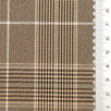 Glen Check YarnDyed Spandex Rayon Polyester Woven Fabric - FAB1769 - 1.Black and purple plaid-2.Olive green and Black plaid-3.Black and orange plaid-4.Light brown plaid-5.Black and blue plaid-6.Black and grey plaid 