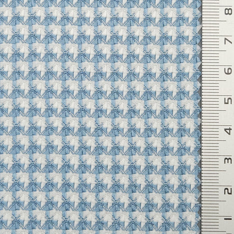 Houndstooth YarnDyed Polyester Spandex Woven Fabric - FAB1686 - 1.Black/White-2.Beige-3.White-4.Blue-5.Green-6.Yellow-7.Pink-8.Red-9.Black/Fushia 