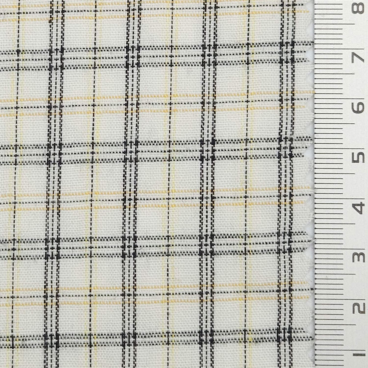 1.Light Blue Plaid-2.Mint Green-3.Light Beige-4.Charcoal Plaid-Swatch - Check YarnDyed Cotton Woven Fabric - FAB 1798