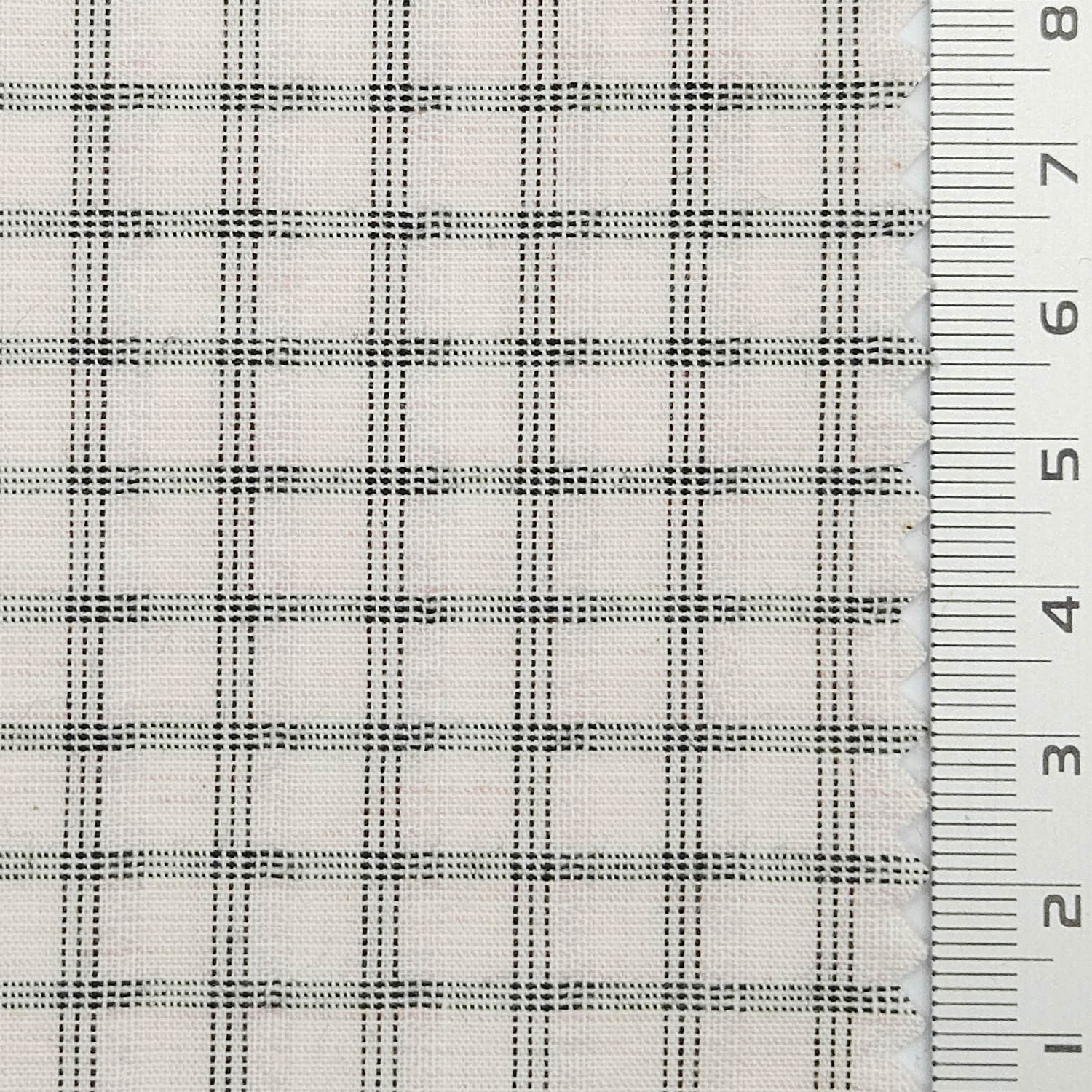 Distinct Check YarnDyed Cotton Polyester Woven Fabric - FAB 1797 - 4.Taupe Plaid