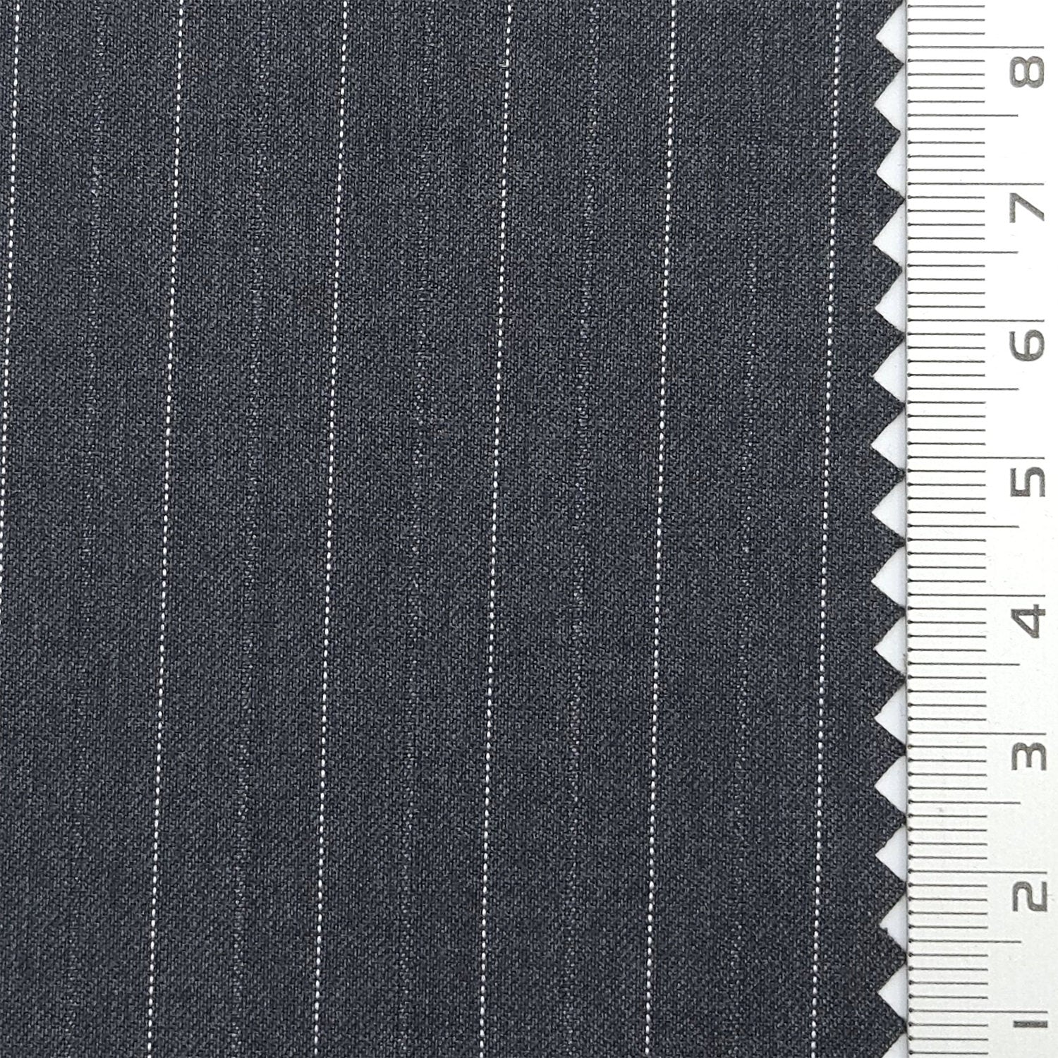 Pencil Stripe Plain Rayon Spandex Polyester Woven Fabric - FAB 1782 - 4.Slate Gray