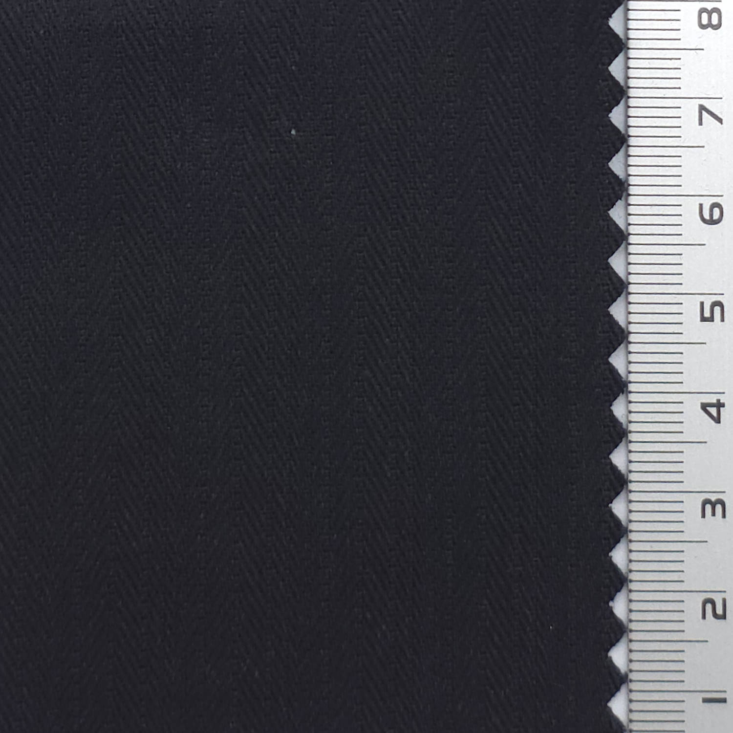 Black - Herringbone Cotton Denim Woven Fabric - FAB1915