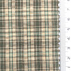 Tan with Dark Green - Plaid Cotton Woven Fabric - FAB1862