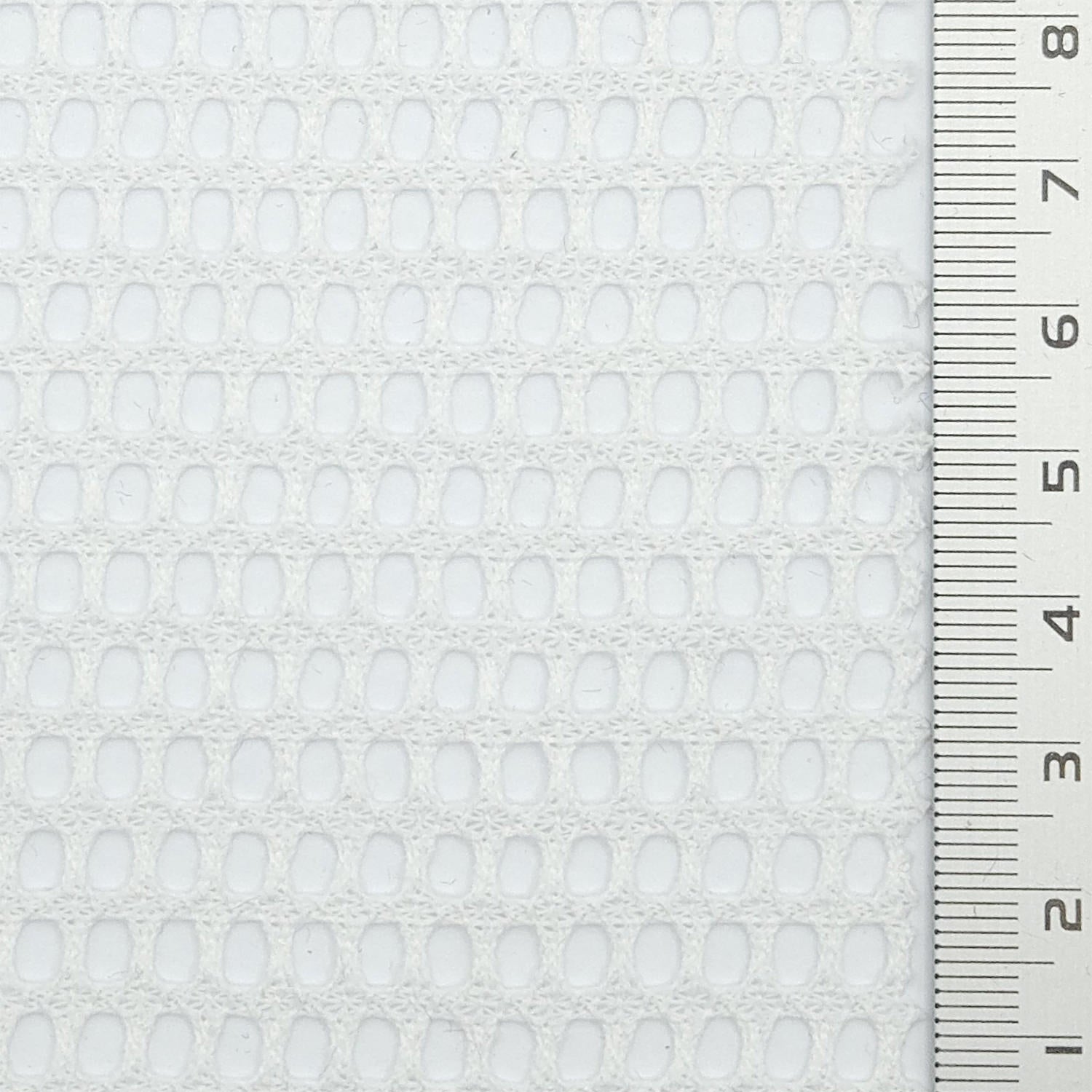 Solid Mesh Polyester Knit Fabric - FAB 1802 - 4.White