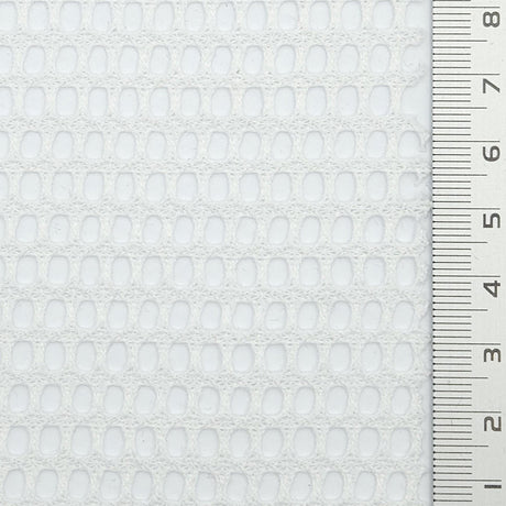 Solid Mesh Polyester Knit Fabric - FAB1802 - 1.Ivory-2.Light gray-3.Navy blue-4.White-5.Black 