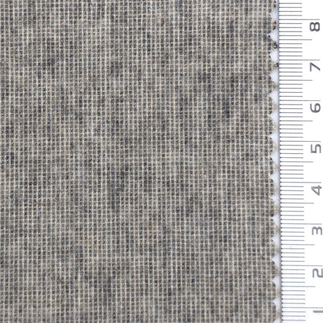 Cream Gray - Brushed Yarn Dyed Cotton Woven Fabric - FAB1882
