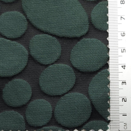 Dot Jacquard YarnDyed Polyester Woven Fabric - FAB1623 - 1.Mustard-2.Grey Pink-3.Red-4.Green-5.Navy-6.Brown-7.Black 