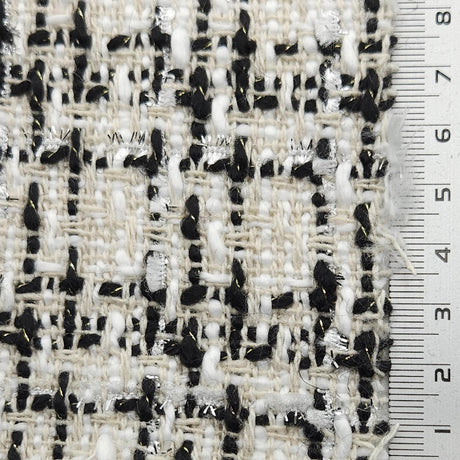 Solid Boucle Tweed Cotton Polyester Woven Fabric - FAB1620 - 1.Blue-2.Green-3.Pink-4.Black 