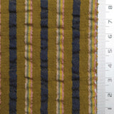 Stripe Jacquard YarnDyed Polyester Cotton Woven Fabric | FAB1583 | 1.Pale Taupe, 2.Heather, 3.Coral Tree, 4.Pale Brown, 5.Quill Grey, 6.Black by Fabricis.com #