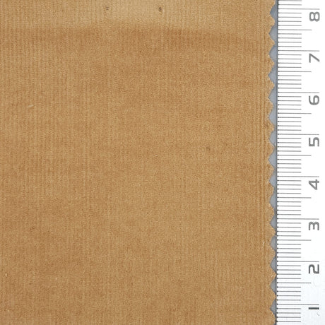 28Wale Solid Corduroy Cotton Spandex Woven Fabric - FAB1666 - 1.Soft Amber-2.Schooner-3.Sandrift-4.Barley Corn-5.Oyster Pink-6.Puce-7.Nebula-8.Lunar Green-9.Aztec-10.Apache 