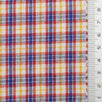 Multi Color Check YarnDyed Polyester Cotton Woven Fabric - FAB1788 - 1.Red-2.Green-3.Red-4.Purple-5.Grey-6.Purple-7.Orange 