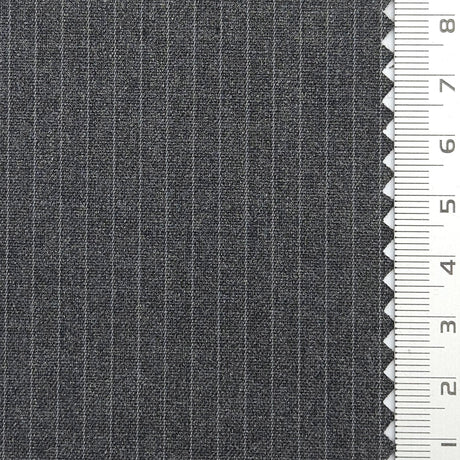 Pin Stripe Plain Polyester Spandex Rayon Woven Fabric - FAB1783 - 1.Light beige-2.Taupe-3.Light gray-4.Charcoal gray-5.Dark Charcoal-6.Navy blue-7.Dark brown-8.Dark Navy-9.Black 