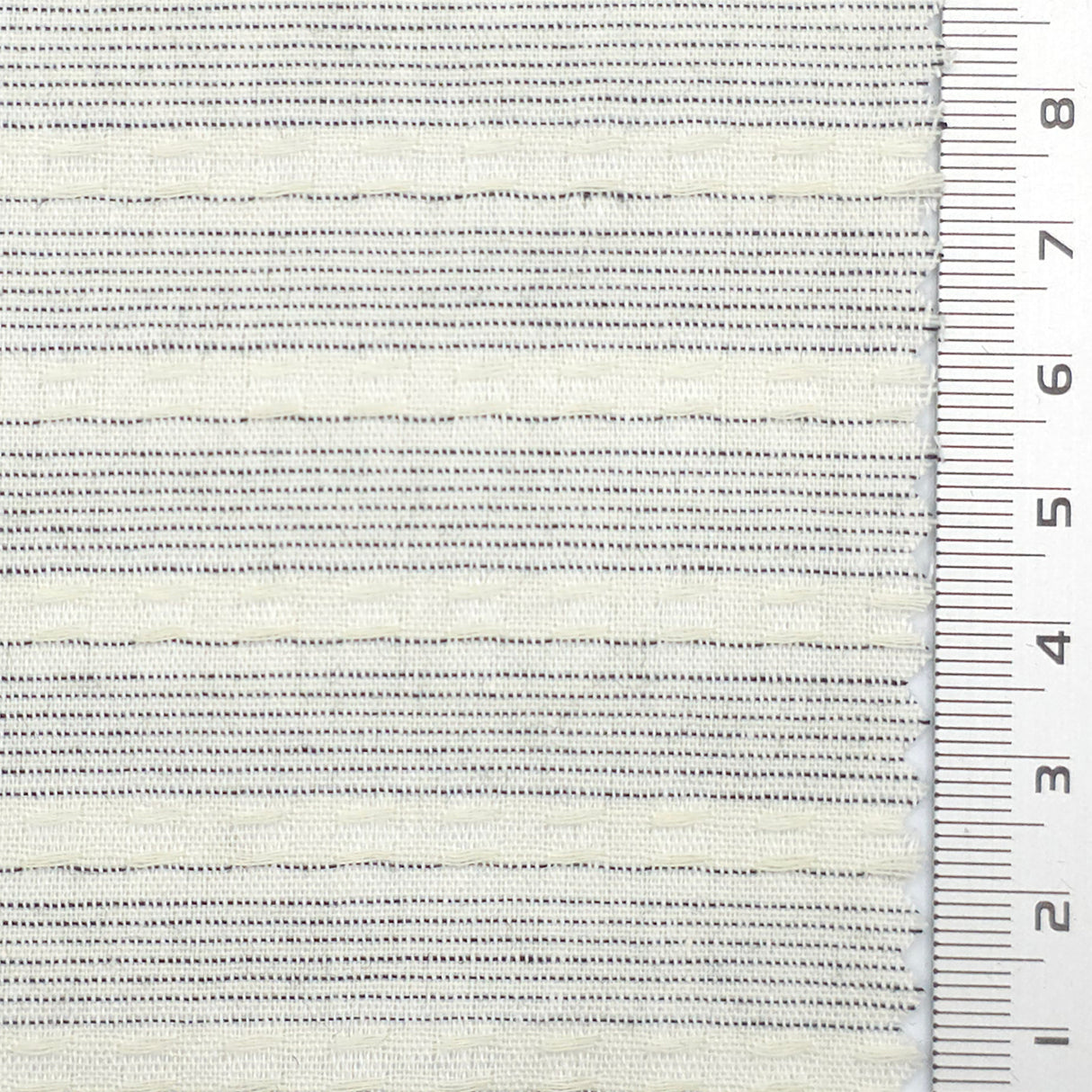 Black Navy Textured Jacquard Stripe Cotton Woven Fabric - FAB1824