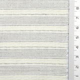 Black Navy Textured Jacquard Stripe Cotton Woven Fabric - FAB1824