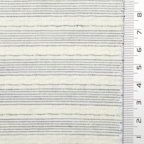 Black Navy Textured Jacquard Stripe Cotton Woven Fabric - FAB1824