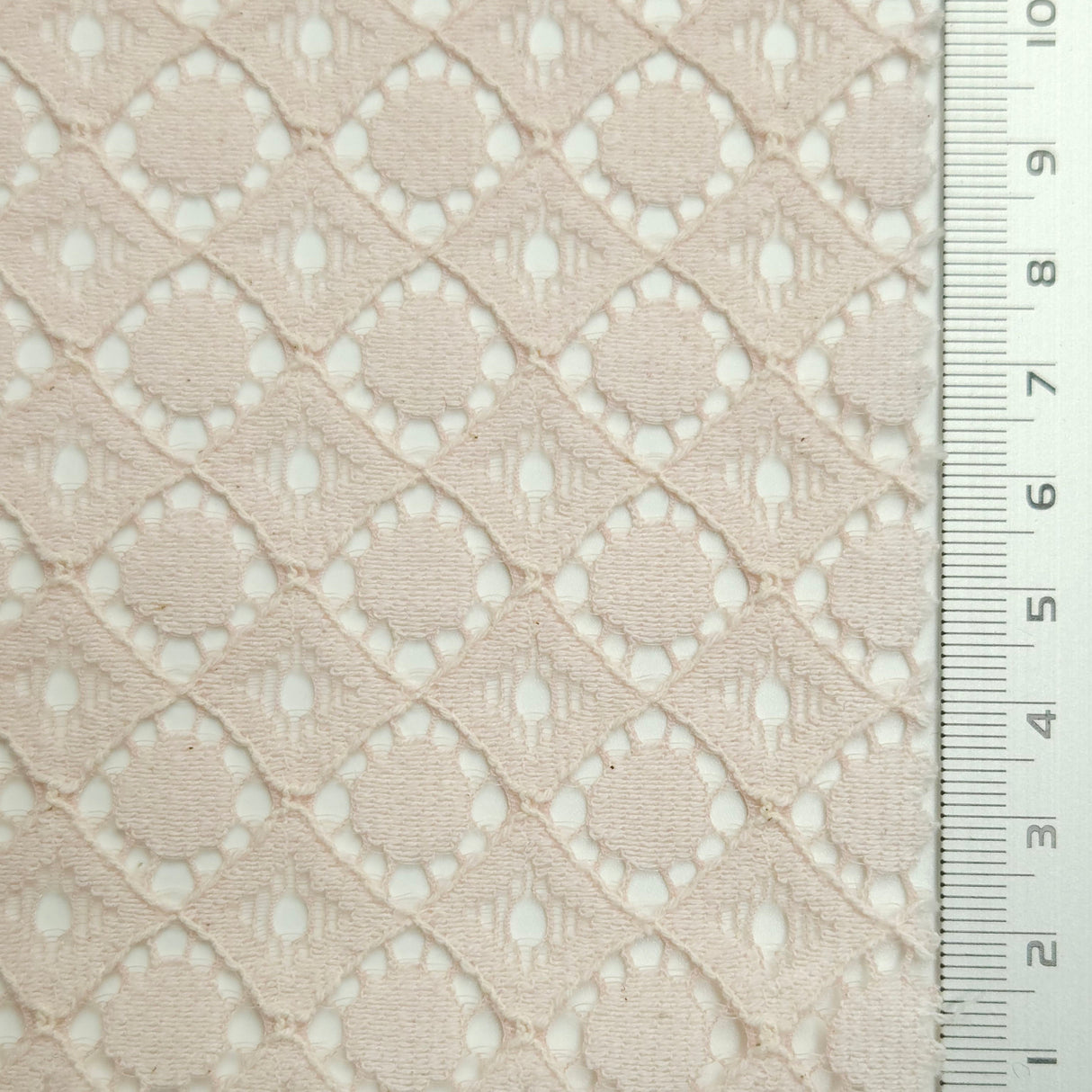 Solid Dot Lace Cotton Nylon Knit Fabric | FAB1560 | 1.Black, 2.White, 3.Ivory, 4.Pink, 5.Mint, 6.Beige by Fabricis.com #