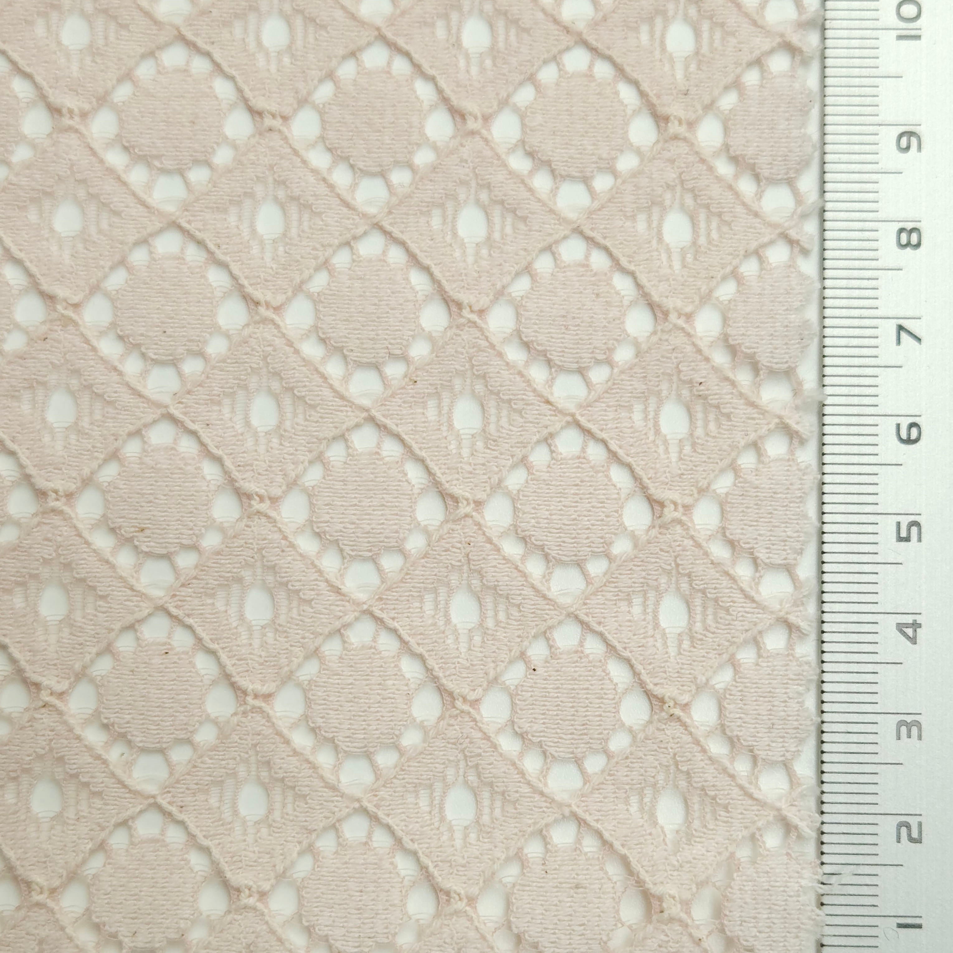 Solid Dot Lace Cotton Nylon Knit Fabric | FAB1560 | 1.Black, 2.White, 3.Ivory, 4.Pink, 5.Mint, 6.Beige by Fabricis.com #