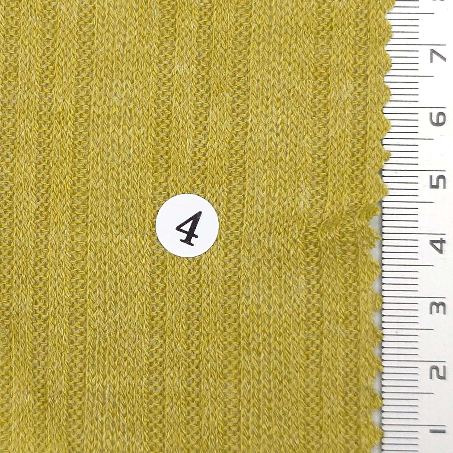 Hairy TR Stripe Irregular Rayon Polyester Knit Fabric - FAB 1818 - 4.Olive