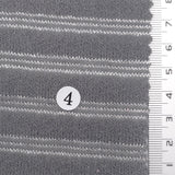Warm Gray - Metallic Stripe Knit Acry Metal Fabric - FAB1858