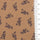 Samll Leafy Print Gauze Cotton Woven Fabric - FAB1749 - 1.Cream-2.Dark teal-3.Cream-4.Tan-5.Black 