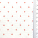 Polka Dot Polyester Woven Fabric - FAB1972 - White