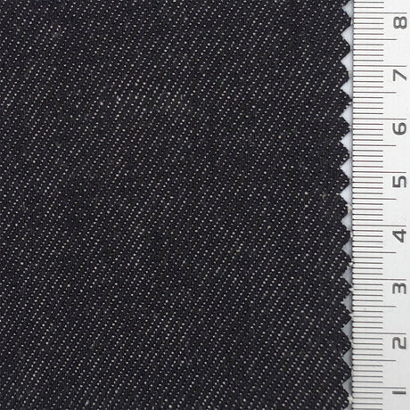 Denim Black Premium Rigid Denim Cotton Woven Fabric - FAB1836