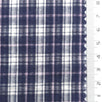 Navy Blue - Gingham Poly Cotton Woven Fabric - FAB1863