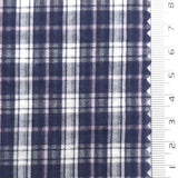 Navy Blue - Gingham Poly Cotton Woven Fabric - FAB1863