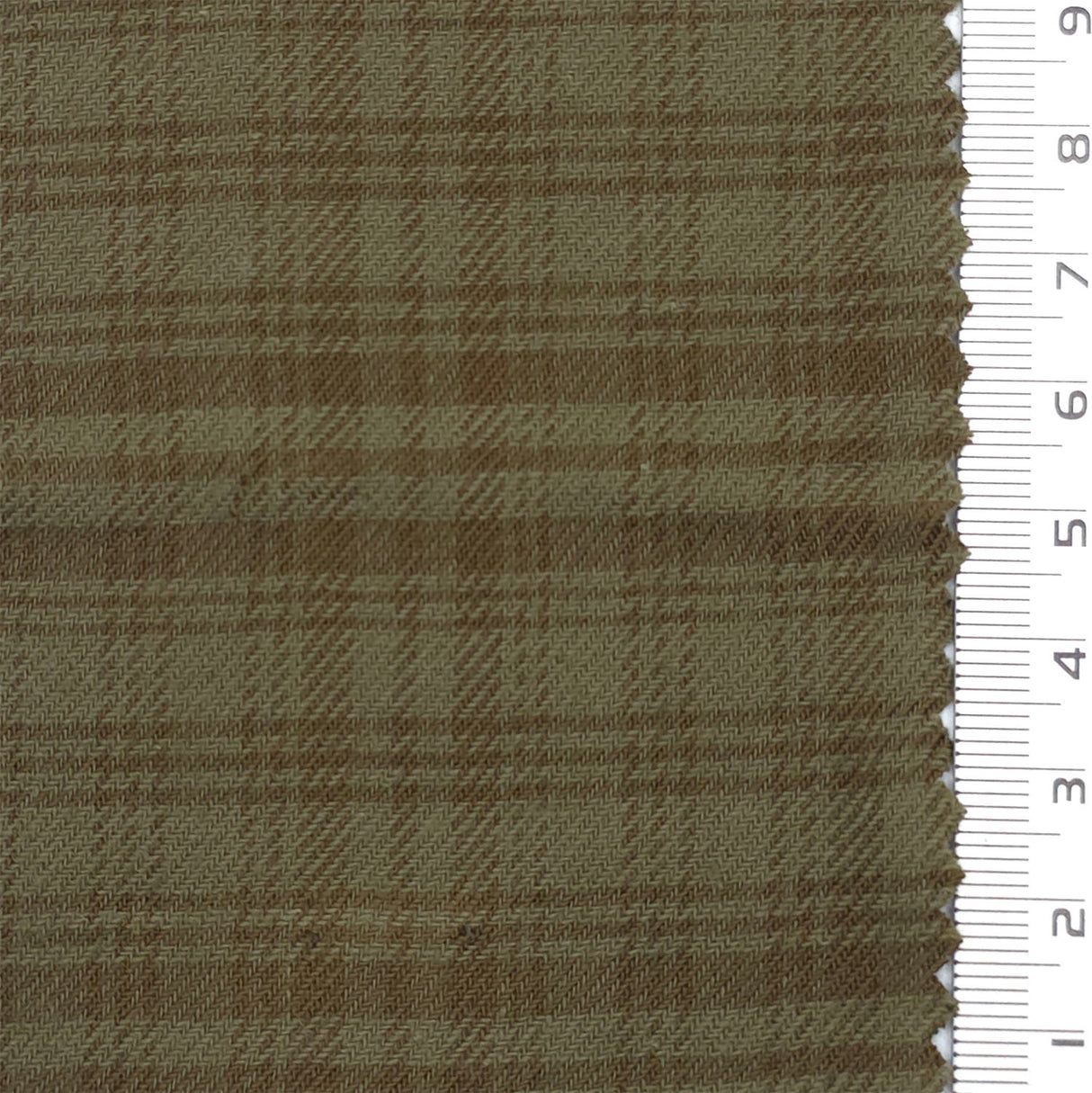 Khaki Check Cotton Rayon Woven Fabric - FAB1826