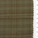 Khaki Check Cotton Rayon Woven Fabric - FAB1826
