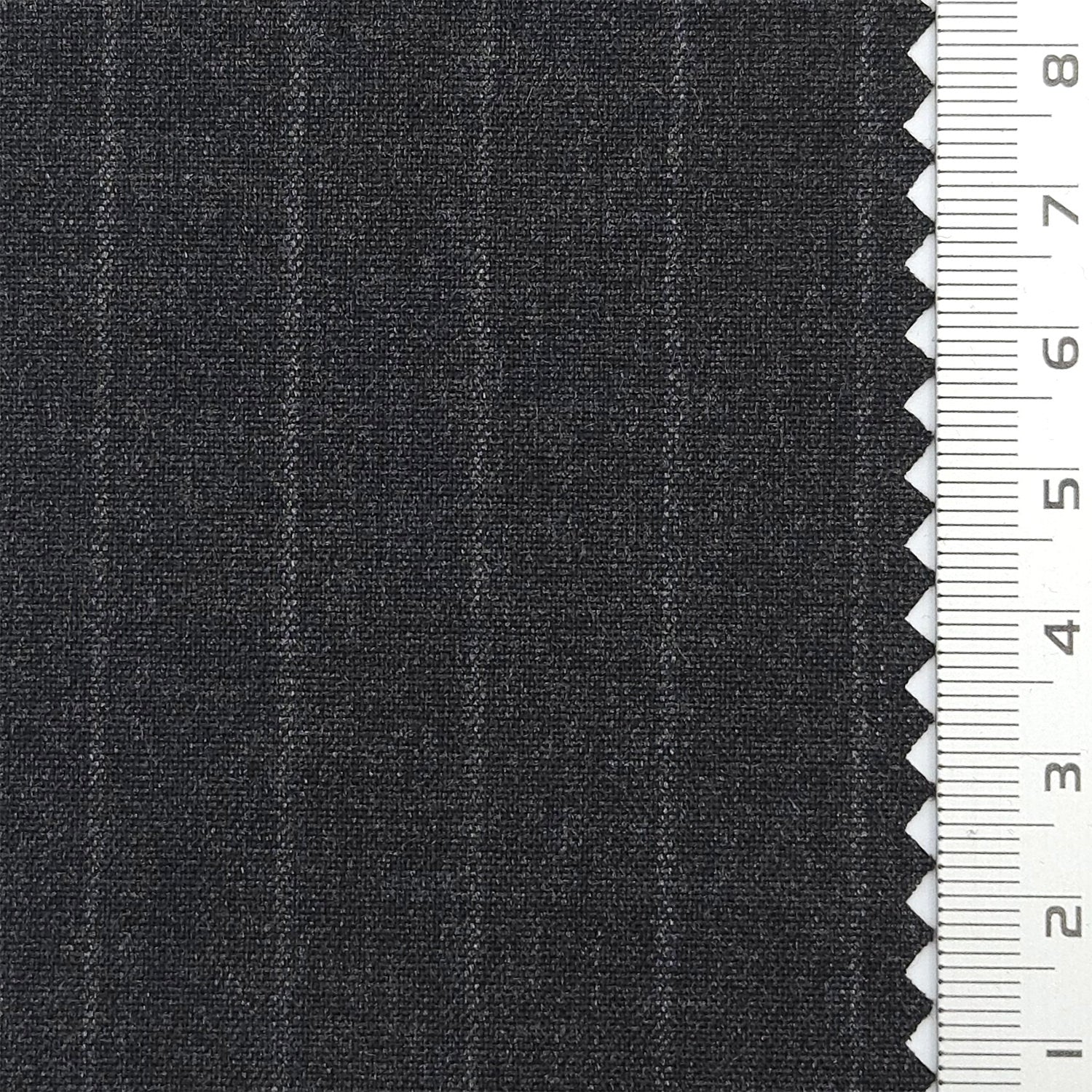 1.Tan-2.Light Gray-3.Dark Gray-4.Charcoal-5.Navy Blue - Chalk Stripe Plain Polyester Spandex Rayon Woven Fabric - FAB 1781
