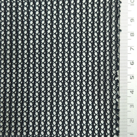 Solid Lace Mesh Polyester Knit Fabric | FAB1573 | 1.White, 2.Apple Green, 3.Frost, 4.Whisper, 5.Midnight Express, 6.Black by Fabricis.com #