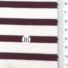 1: Light Blue-2: Pink Beige-3: Navy Blue-4: Dusty Rose-5: Dark Brown - Stable Medium Weight Striped Poly Cotton Span Ponte Knit Fabric - FAB 1922