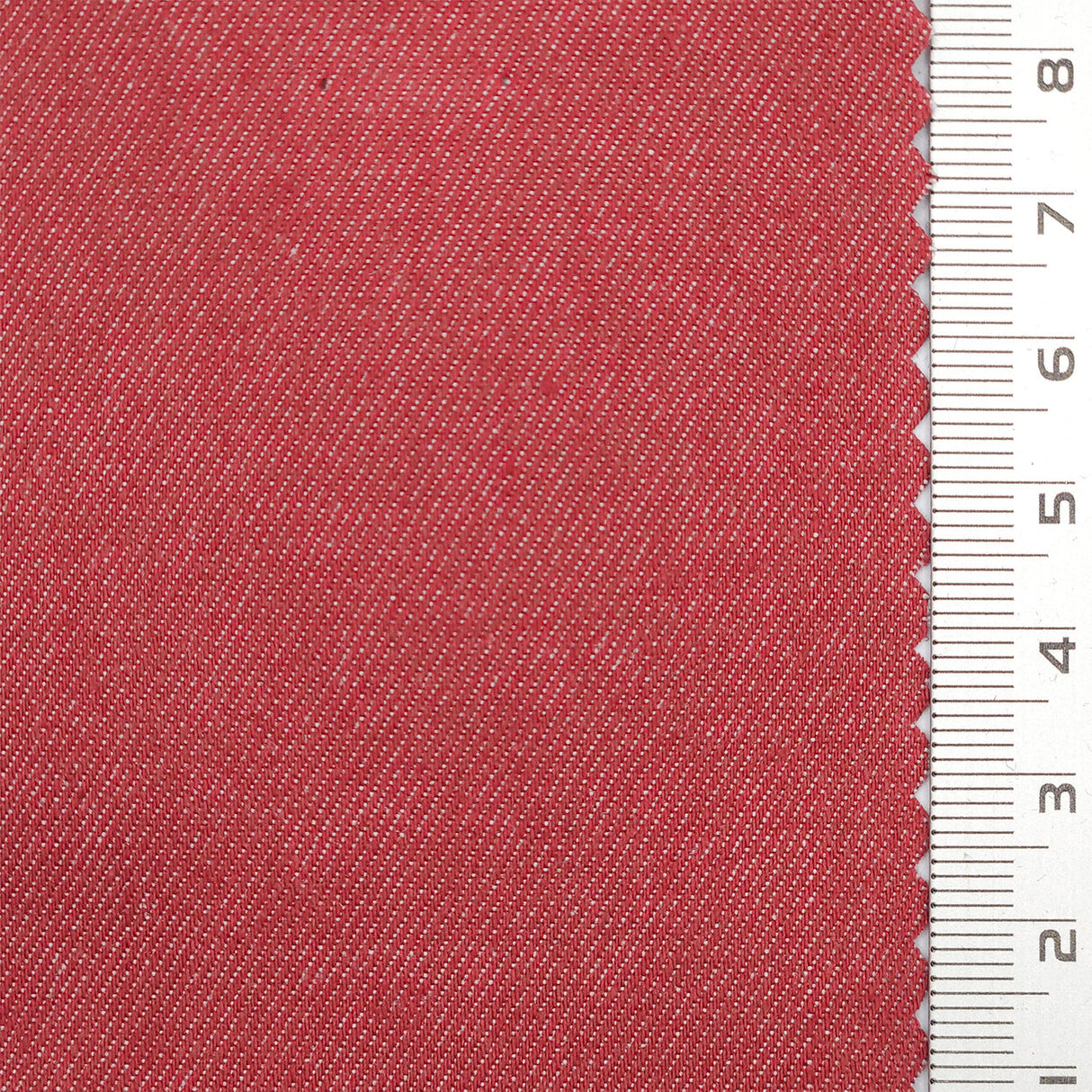 20s Solid Twill Polyester Cotton Woven Fabric - FAB1754 - Red