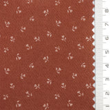 Scattered Floral Front Brushed Print Twill Cotton Woven Fabric - FAB1748 - 1.Yellow-2.Cream-3.Beige-4.Light gray-5.Rust-6.Olive-7.Navy blue-8.Black 