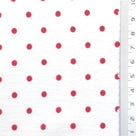 Polka Dot Polyester Woven Fabric - FAB1972 - White