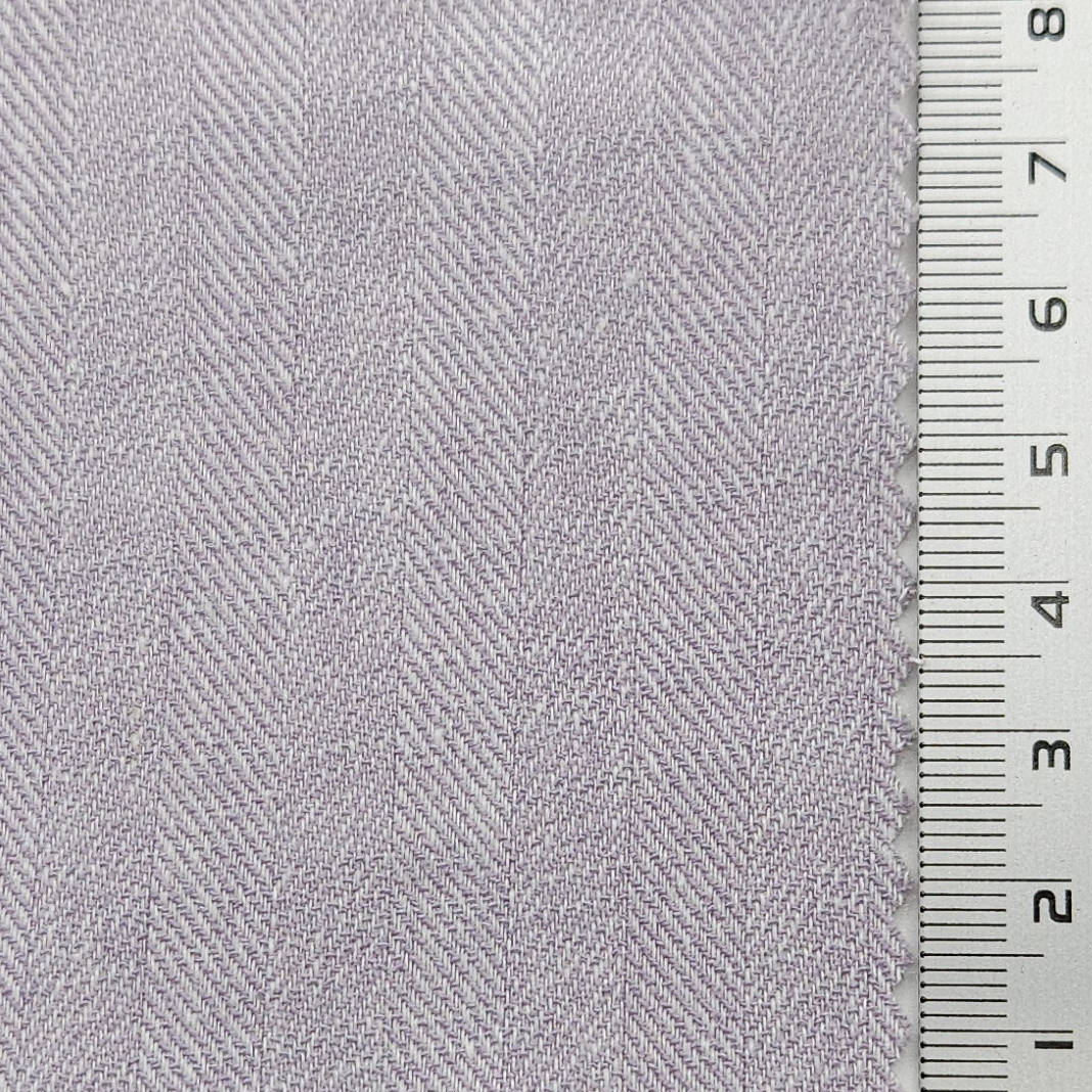 Herringbone Enzyme Washing Rayon Spandex Cotton Linen Woven Fabric - FAB1652