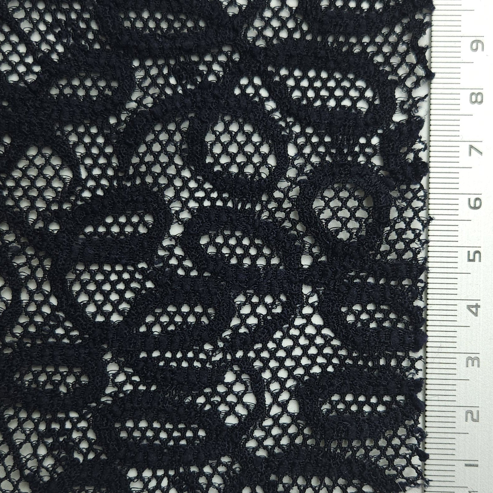 Solid Coversational Lace Nylon Spandex Knit Fabric - FAB 1575 - 5.Lucky Point