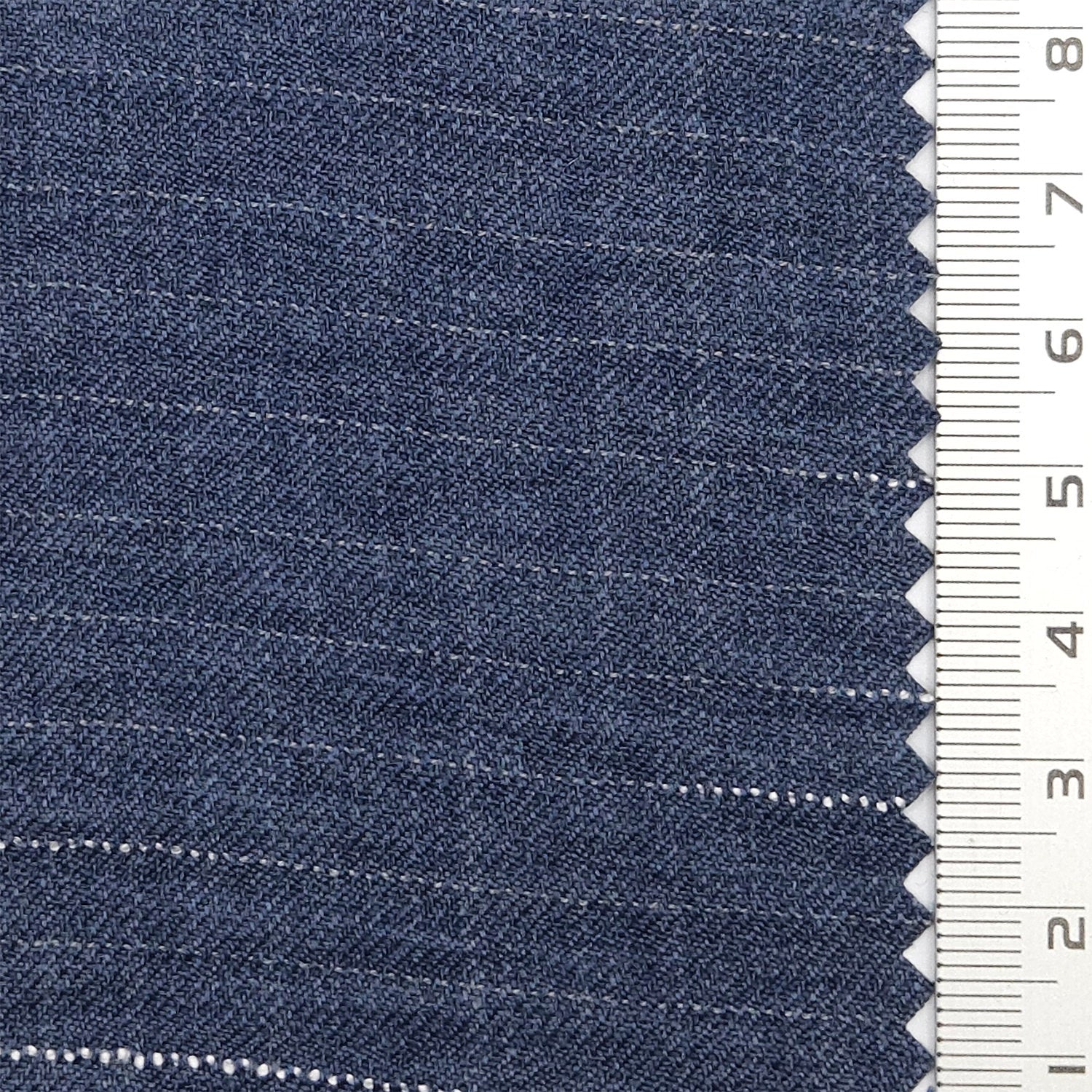Solid Denim Slub Polyester Woven Fabric - FAB 1774 - 5.Navy blue