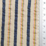 Stripe Jacquard YarnDyed Polyester Cotton Woven Fabric | FAB1583 | 1.Pale Taupe, 2.Heather, 3.Coral Tree, 4.Pale Brown, 5.Quill Grey, 6.Black by Fabricis.com #