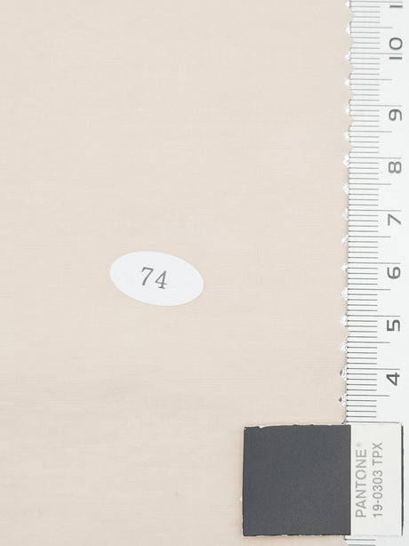 Solid Recycled Nylon Cotton Re-Nylon Woven Fabric - FAB1713 - 1.PInk Swan-2.Geyser-3.Light Grey-4.Dust Storm-5.Pearl Bush-6.Bone-7.Pale Chestnut-8.Ivory-9.Oyster Pink-10.Soft Amber 